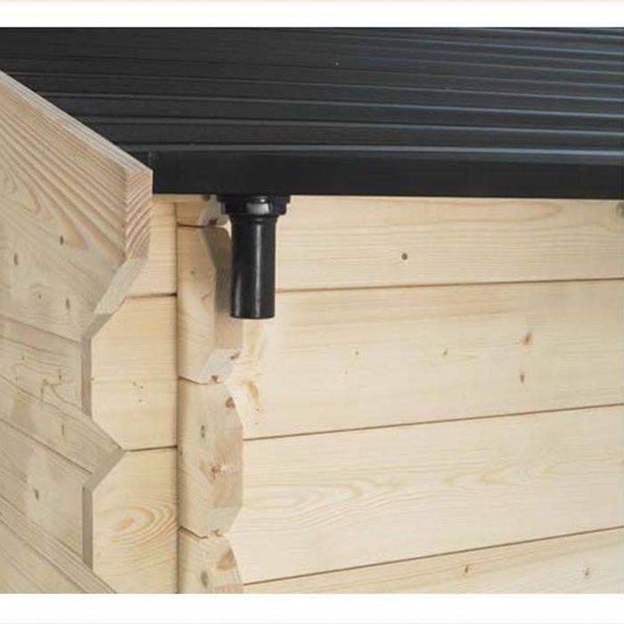 Gouttière pour abri en bois SOLEIL toit pvc 3x4 m - Achat ...