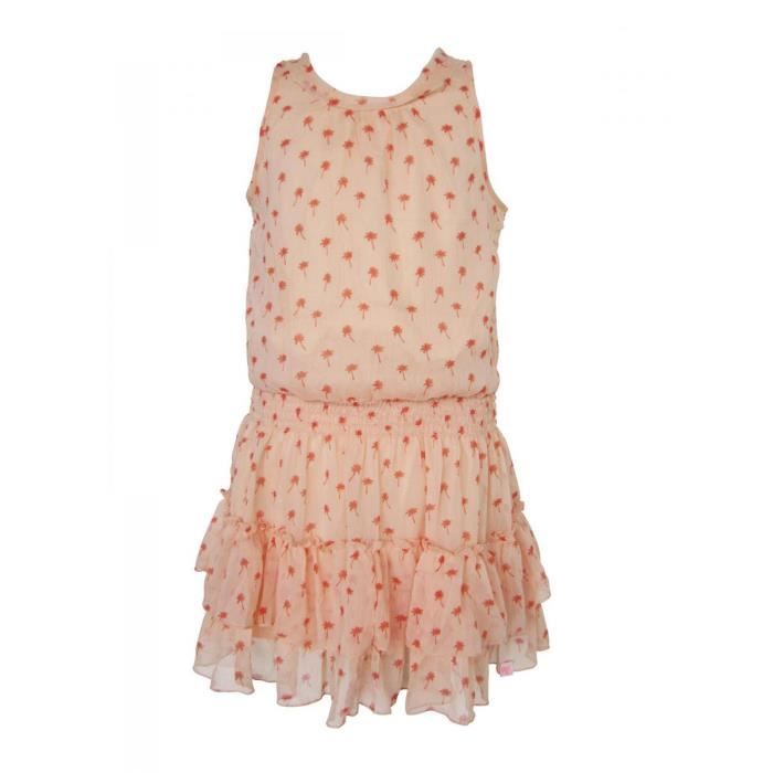 ROBE VOILE CORAIL - Mini Robe Asymétrique, Bretelles Fines, Taille Unique, Neuf Avec étiquettes