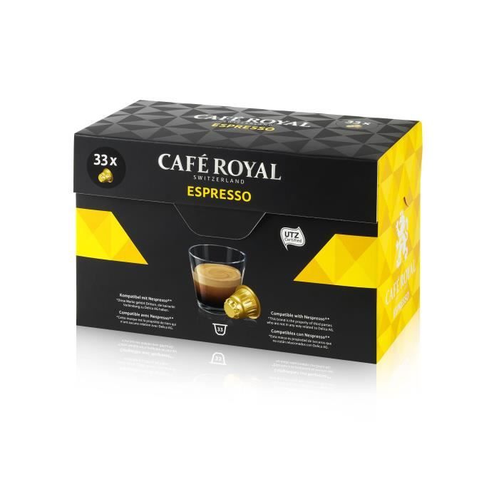 CAFE ROYAL Espresso - Compatibles avec le système Nespresso - 33 Capsules