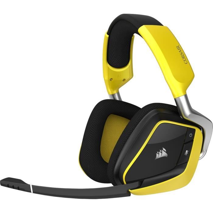 CORSAIR Casque Gamer Sans Fil VOID PRO RGB Wireless Special Edition - Jaune (CA-9011150-EU)