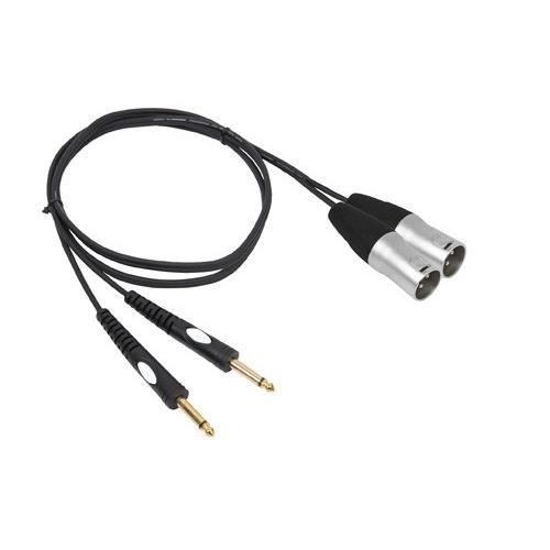 BSTPRO XLRM/RCAM Câble de liaison - 2x XLR mâle / 2x Cinch mâle - 3 m