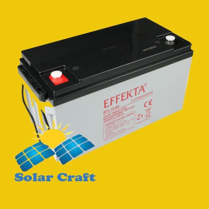 batterie solaire 12v 65ah