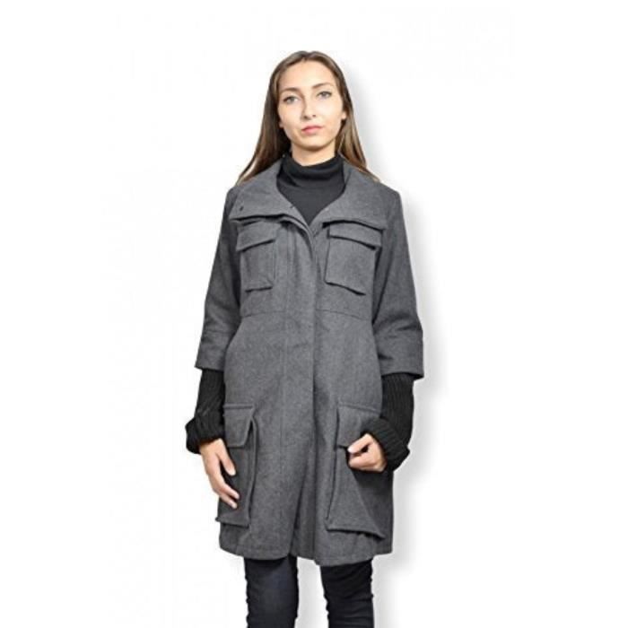 manteau drap de laine femme