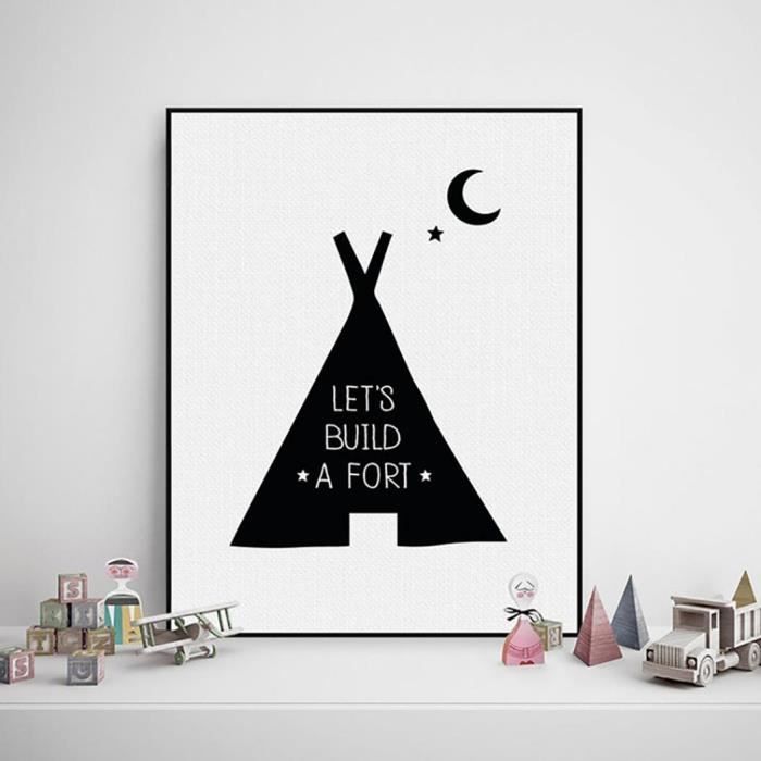 Decoration Moderne 50x70cm De Mur De Chambre D Enfant De Peinture De Toile Moderne De Lune Blanche Blanche A La Maison D Enfants Achat Vente Chambre Complete Decoration Moderne 50x70cm De