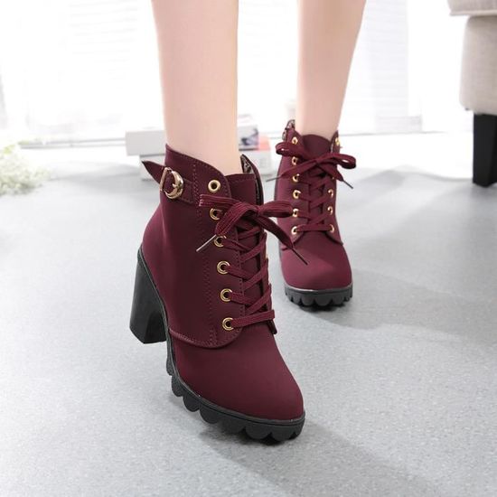bottines lacets femme talon