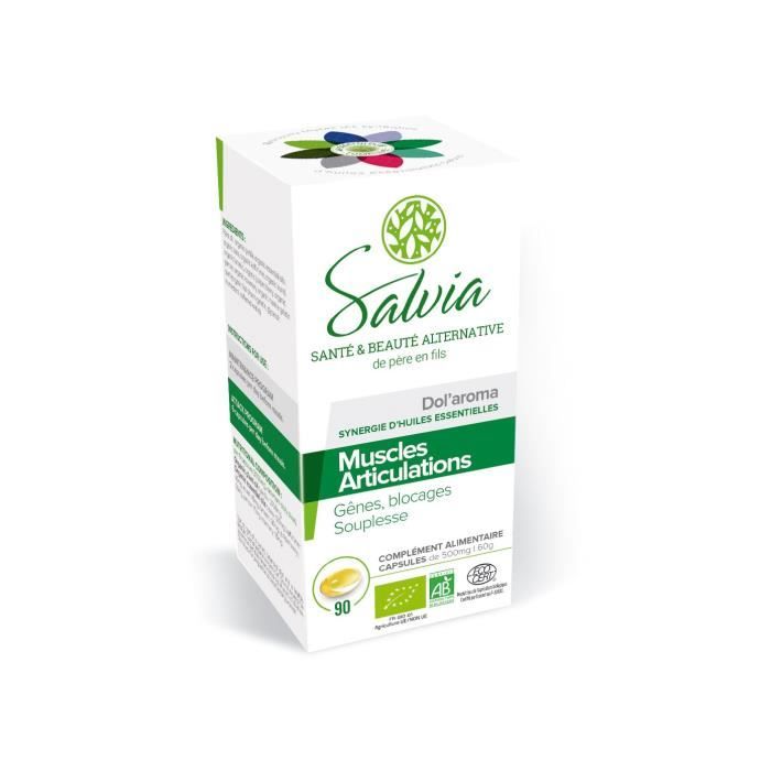 SALVIA Boîte de 90 capsules de Dol'aroma - Certifié bio - 500 mg