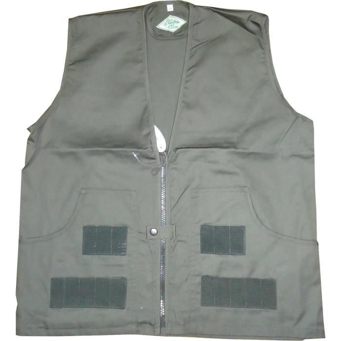 TERRITOIRE CHASSE Gilet multipoches - Kaki