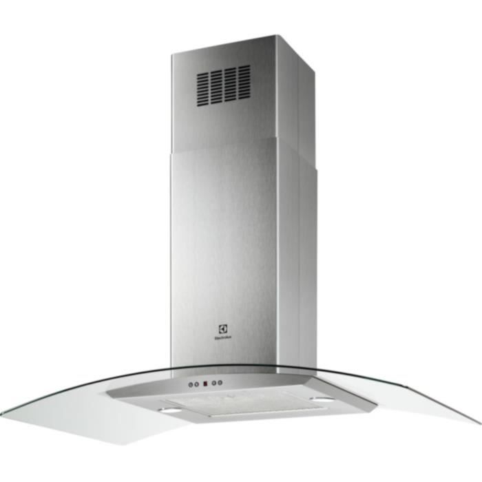 ELECTROLUX EFL10965OX - Hotte décorative ilots -713m3/h - 67 dB - 3 vitesses + 1 intensive - L 80cm - Inox