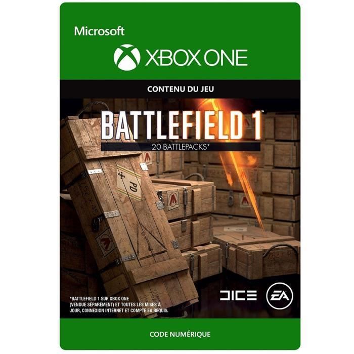 DLC Battlefield 1: 20 Battlepacks pour Xbox One