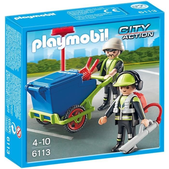 PLAYMOBIL 6113 Equipe d'entretien de voirie