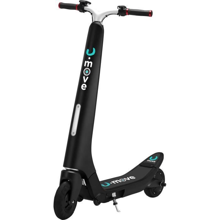 U.MOVE Trottinette Electrique U.RETRO Noir avec enceintes stéréo Bluetooth intégrées