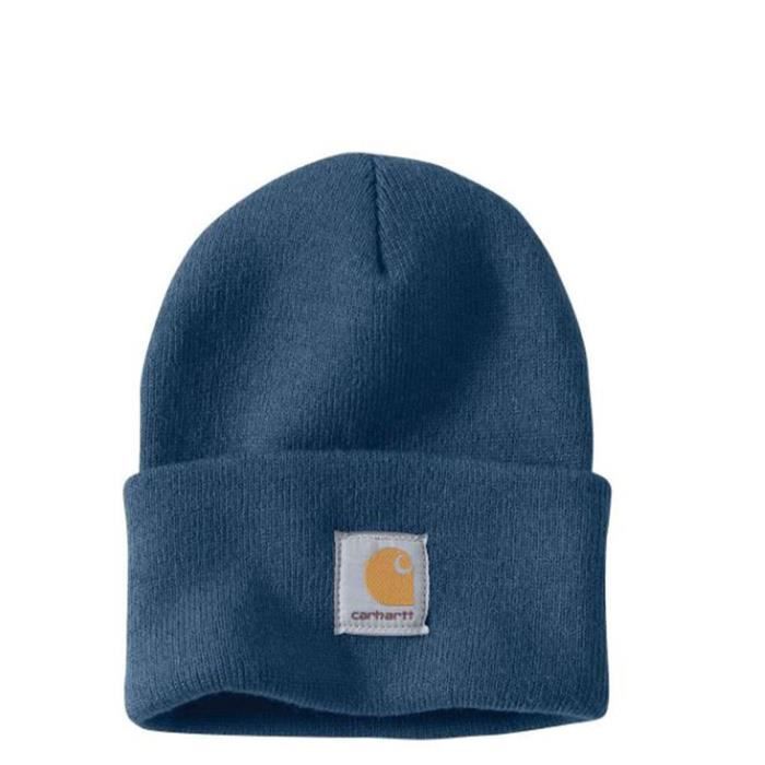 BONNET , CAGOULE Carhartt , Casquette Acrylique , Bleu Foncé Homme