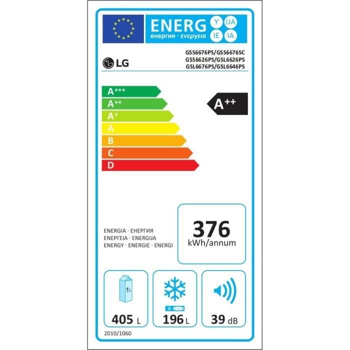  GSS6676PS - Réfrigérateur Américain2