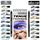Crayon liner waterproof violet