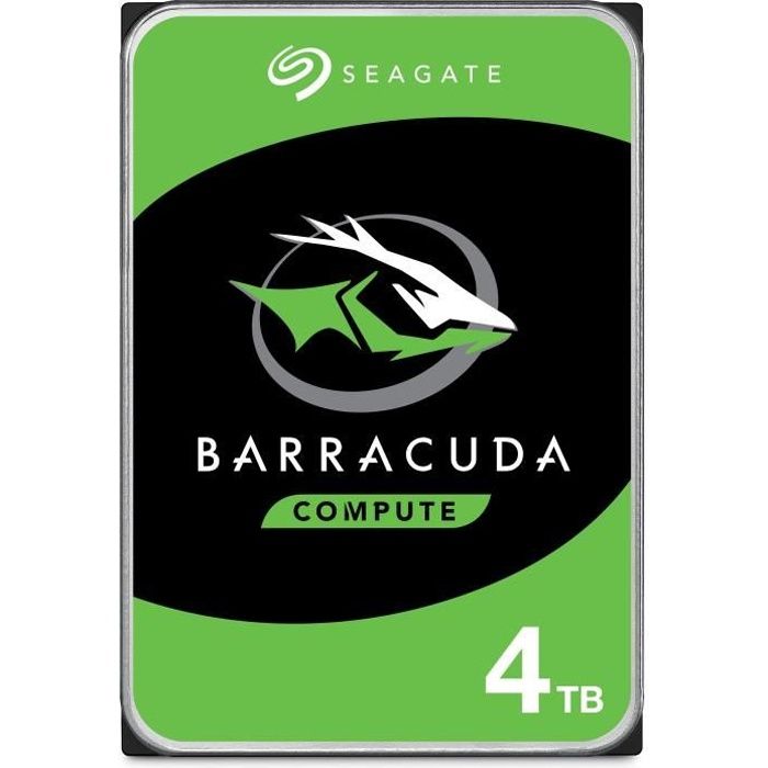 SEAGATE Disque dur interne HDD BarraCuda 4To - ST4000DM004
