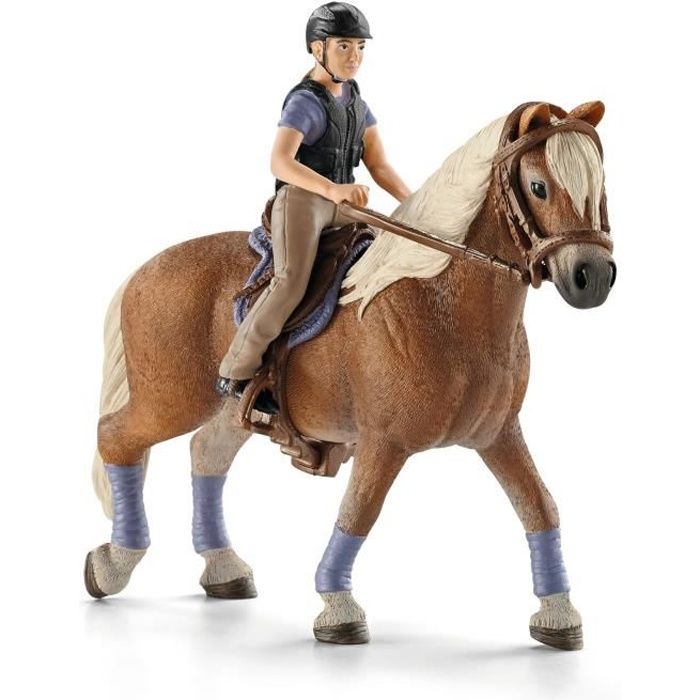 Schleich - 42113 - Figurine Cheval - Animaux - Cavali?�re amatrice - Achat / Vente figurine 