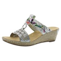 DERBY RIEKER-62427-MULE HABILLEE-SILVER DERBY RIEKER-62427-MULE HABILLEE-SILVER