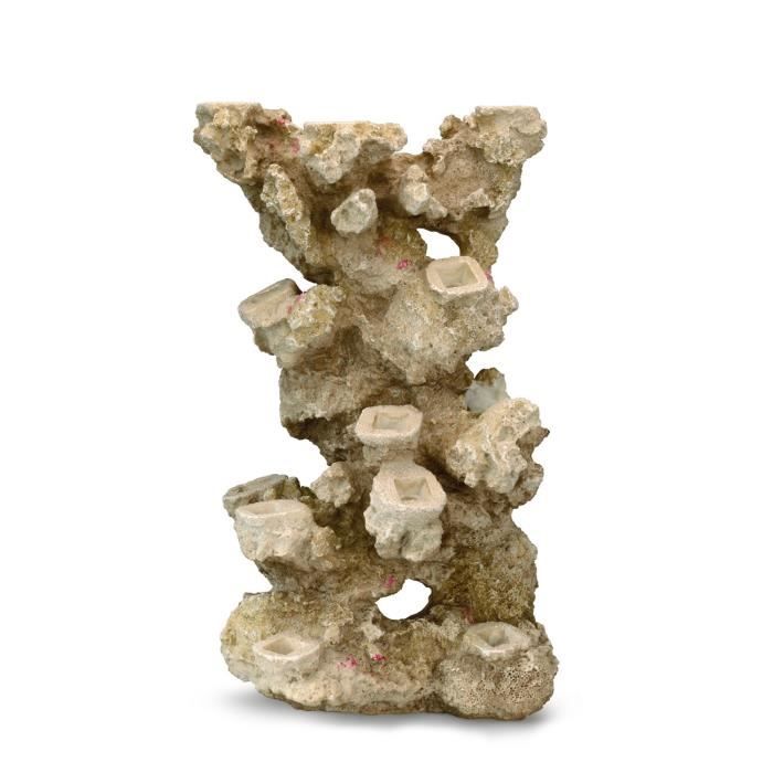 AQUA DELLA Décoration pour aquarium Barrière de corail - 33 x 24 x 49cm - pour 13 coraux -XL