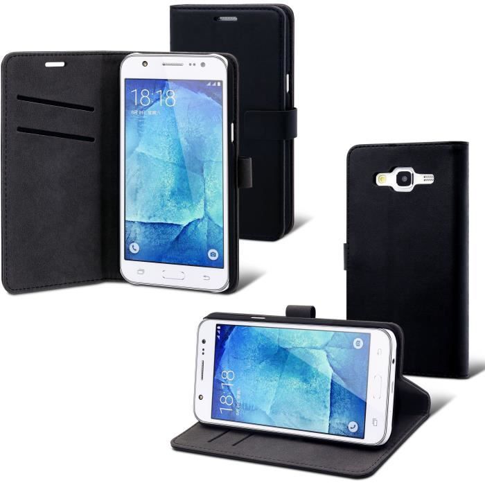 MUVIT Etui Slim Folio - Samsung Galaxy J5 - Noir