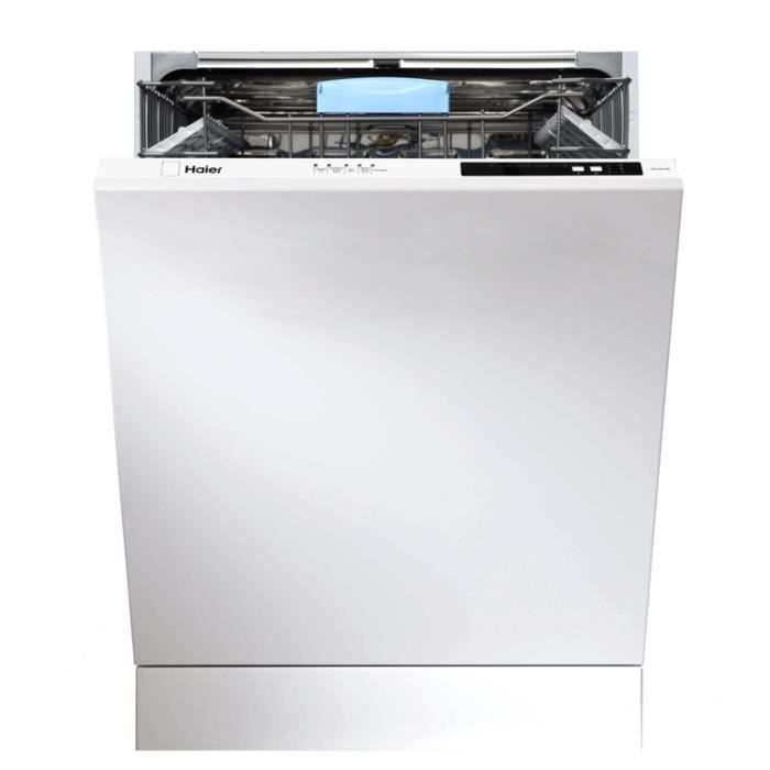 HAIER DW12-D2147FBIS - Lave-Vaisselle Full encastrable - 12 couverts - 47 db - A++ - Larg 56,9 cm