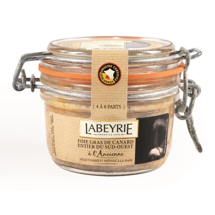 LABEYRIE Foie Gras de Canard Entier du Sud-Ouest à l'Ancienne Bocal 135g