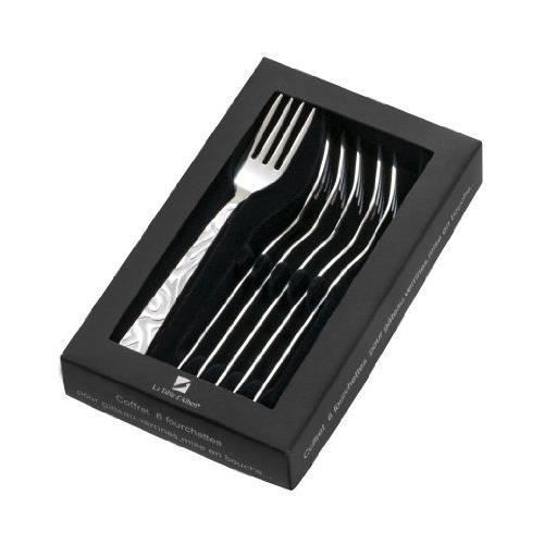LA TABLE D'ALBERT Coffret 6 fourchettes à dessert Savana