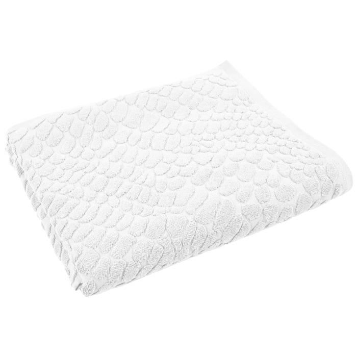 VENT DU SUD Drap de bain THALIA - 100x140 cm - Blanc neige