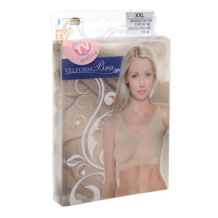 Brassière Velform - Beige - Taile XXL