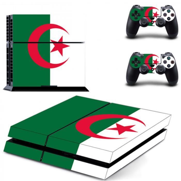 Sticker decal Autocollant Ps4 Drapeau algérie Prix pas