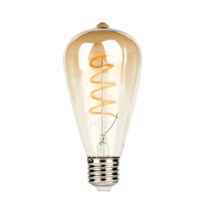 Chaud Led À Vintage Filament Lampe Décorative St64 30w Ac230v Rétro 340lm E27 Équivalent Ampoule Edison Blanc Style 4w bY6gI7vfym