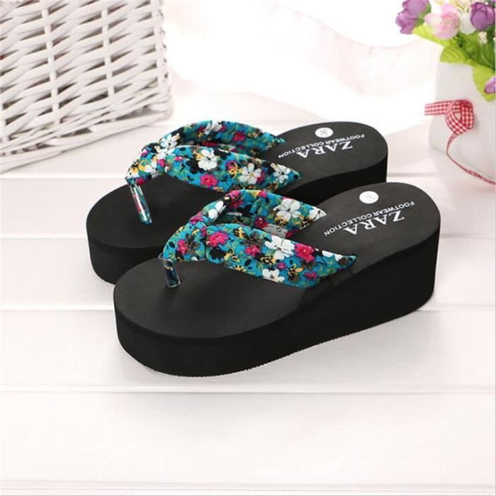 39 Plage Taille Ete Meilleure noir 2017 En Marque De Blanc Air Cuir Noir vert Femme Grande 36 Tongs Qualité Luxe qx6awI1CWS