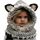 Bonnet écharpe hiver enfant fille bébé cagoule cha