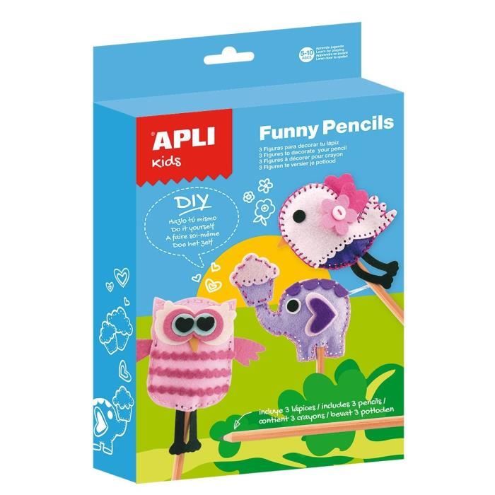 APLI Kit Funny Pencils animaux