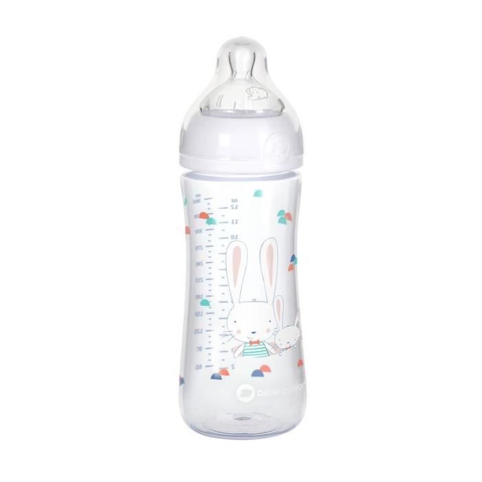 BEBE CONFORT Biberon Emotion PP Sweet Bunny 360ML T2 Blanc