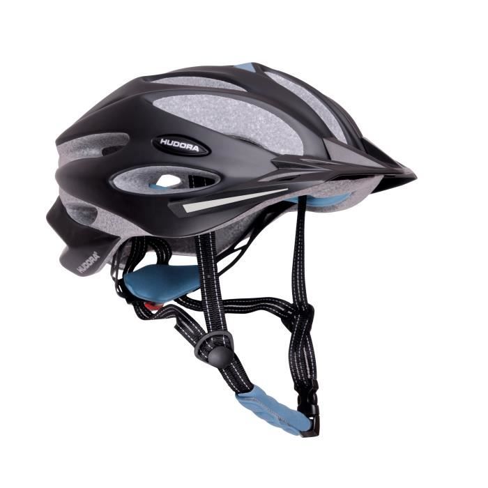 Hudora - Casque de vélo GRANITE - taille 55-58 - Noir/Bleu