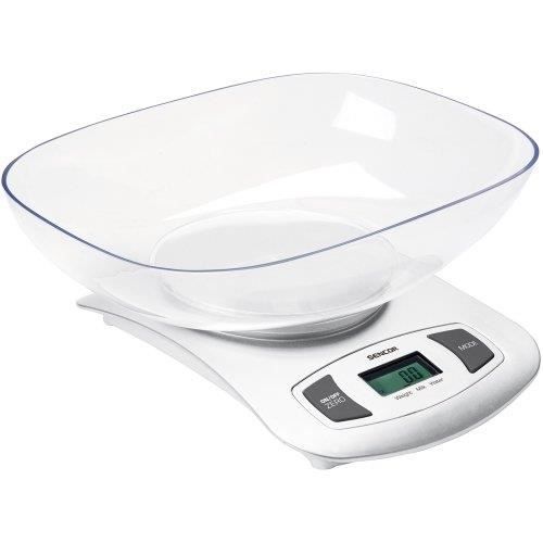 SENCOR SKS 4001WH Balance de cuisine avec bol - Blanc