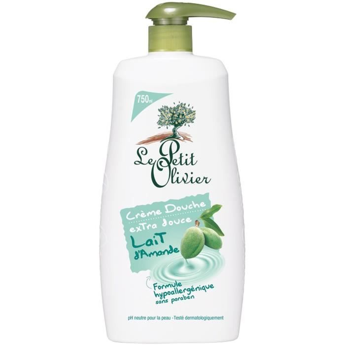 LE PETIT OLIVIER Crème douche Extra douce Lait d'amande - 750 ml