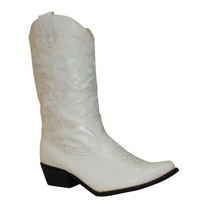 bottines femme blanches cuir