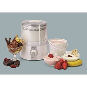 ARIETE 635 Sorbeti?re + Yaourti?re Ronde - 35W - Blanc