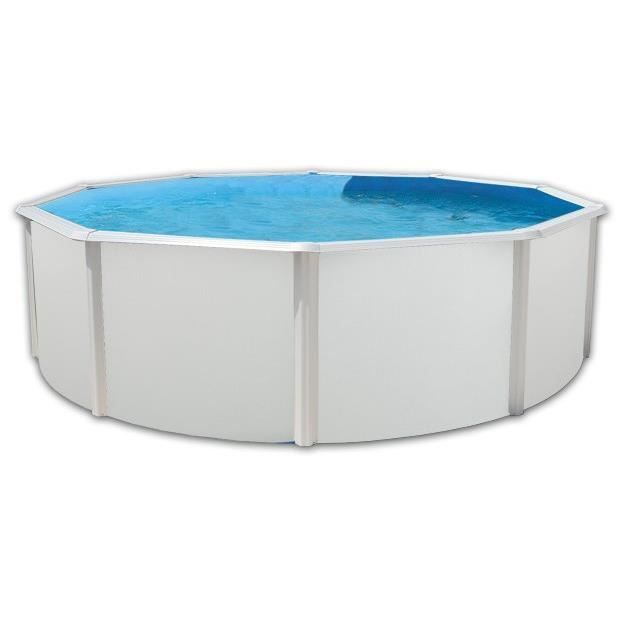 MAGNUM Piscine ronde en acier avec tapis 460x132cm