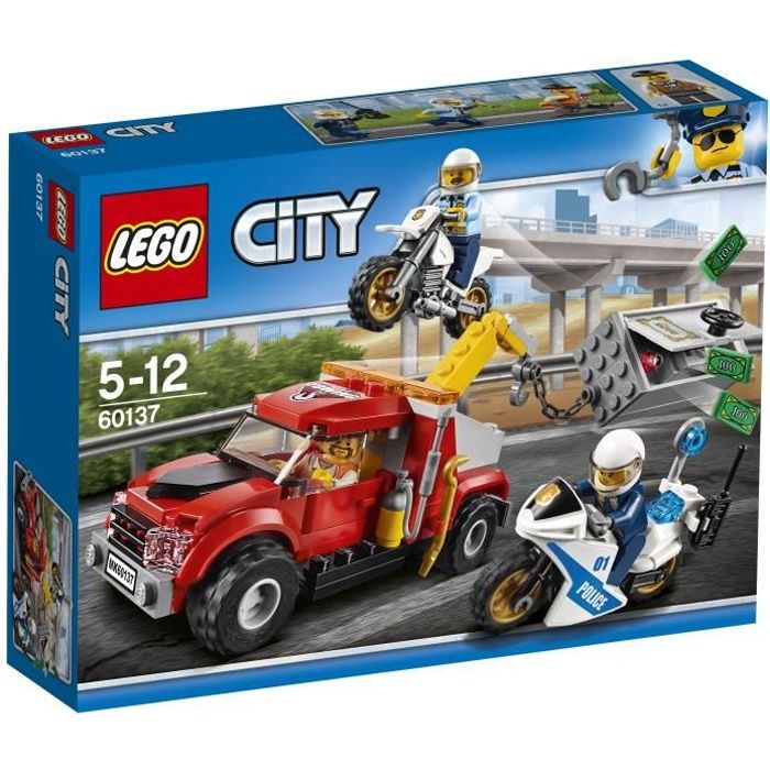 LEGO Duplo-Moto Véhicule-Bleu-Police