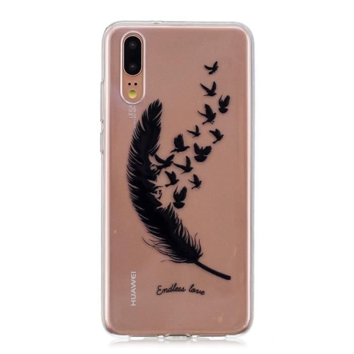 coque huawei p20 plume coque huawei p20 plume
