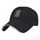 Hommes Coton Casquette Baseball Couleur Pure Noir