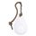 Vase suspendu, terrarium forme goutte avec corde (