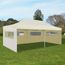 homgeek tente de réception-tonnelle pliable revêtement pvc