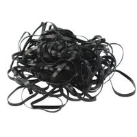 BARRETTE - CHOUCHOU 100x 2mm noir Mini Élastique chouchou à cheveux Ba BARRETTE - CHOUCHOU 100x 2mm noir Mini Élastique chouchou à cheveux Ba