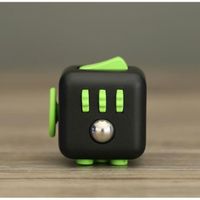 HAND SPINNER - ANTI-STRESS Fidget Cube Noir et Vert Jouet Relief Cube de Rubi HAND SPINNER - ANTI-STRESS Fidget Cube Noir et Vert Jouet Relief Cube de Rubi
