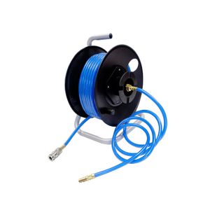 MECAFER Dévidoir 20m pour outil pneumatique avec tuyau 6,3x11