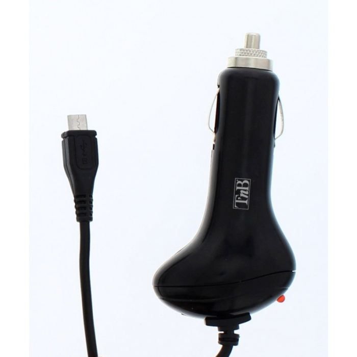 TNB Pack chargeur allume-cigare + câble compatible tout Smartphone micro USB - Noir