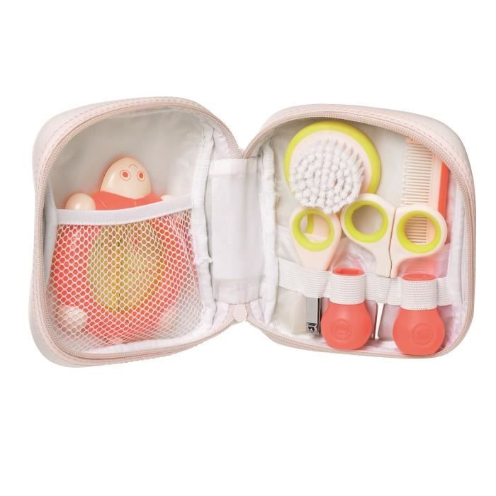 BEBE CONFORT Essentiel de toilette - 5 pièces - Dès la naissance - Bébé fille - Corail Sailor
